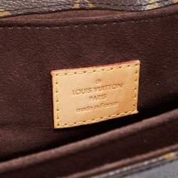 مملوكة مسبقًا Louis Vuitton Brown Monogram Canvas and Leather Pochette Metis Bag