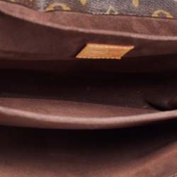 مملوكة مسبقًا Louis Vuitton Brown Monogram Canvas and Leather Pochette Metis Bag