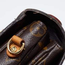 مملوكة مسبقًا Louis Vuitton Brown Monogram Canvas and Leather Pochette Metis Bag