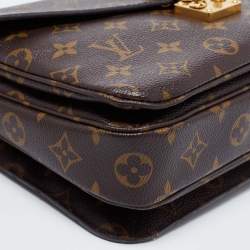 مملوكة مسبقًا Louis Vuitton Brown Monogram Canvas and Leather Pochette Metis Bag