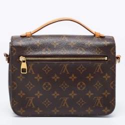 مملوكة مسبقًا Louis Vuitton Brown Monogram Canvas and Leather Pochette Metis Bag