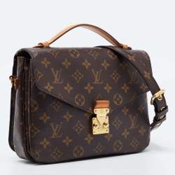 مملوكة مسبقًا Louis Vuitton Brown Monogram Canvas and Leather Pochette Metis Bag