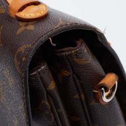 مملوكة مسبقًا Louis Vuitton Brown Monogram Canvas and Leather Pochette Metis Bag