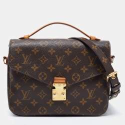 مملوكة مسبقًا Louis Vuitton Brown Monogram Canvas and Leather Pochette Metis Bag