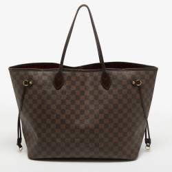 Pre Owned Louis Vuitton Damier Ebene Canvas Neverfull GM Bag