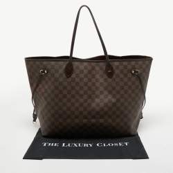 Pre Owned Louis Vuitton Damier Ebene Canvas Neverfull GM Bag