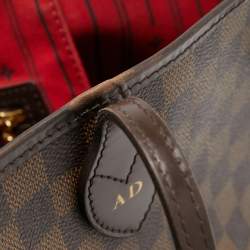 Pre Owned Louis Vuitton Damier Ebene Canvas Neverfull GM Bag