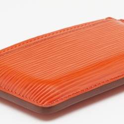 Pre Owned Louis Vuitton Piment Epi Leather Card Holder