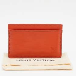 Pre Owned Louis Vuitton Piment Epi Leather Card Holder