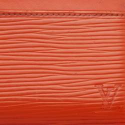 Pre Owned Louis Vuitton Piment Epi Leather Card Holder