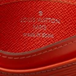 Pre Owned Louis Vuitton Piment Epi Leather Card Holder