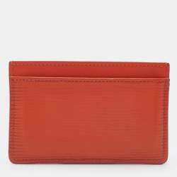 Pre Owned Louis Vuitton Piment Epi Leather Card Holder