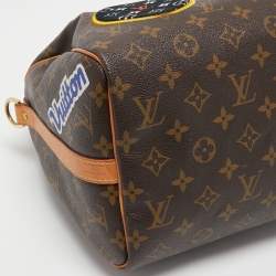 Pre Owned Louis Vuitton Patches Monogram Speedy Bandouliere 30 Bag