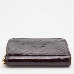 Louis Vuitton Amarante Monogram Vernis Zippy Compact Wallet