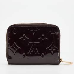 Louis Vuitton Amarante Monogram Vernis Zippy Compact Wallet