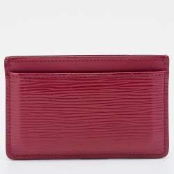 Louis Vuitton Fuchsia Epi Leather Card Holder