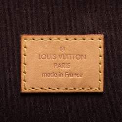 Pre Owned Louis Vuitton Terre D'Ombre Monogram Vernis Alma GM Bag