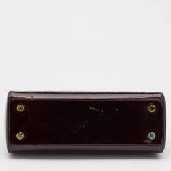 Pre Owned Louis Vuitton Amarante Monogram Vernis Brea MM Bag