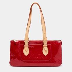 Pre Owned Louis Vuitton Pomme D'amour Monogram Vernis Rosewood Avenue Bag
