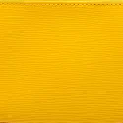 Pre Owned Louis Vuitton Citron Epi Leather Pochette Accessories Bag