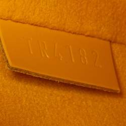Pre Owned Louis Vuitton Citron Epi Leather Pochette Accessories Bag