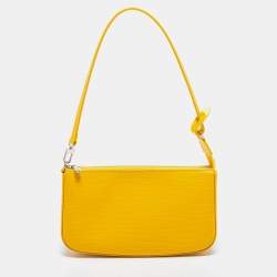 Louis Vuitton, Bags, Vintage Louis Vuitton Yellow Epi Leather Pochette  Clutch Bag