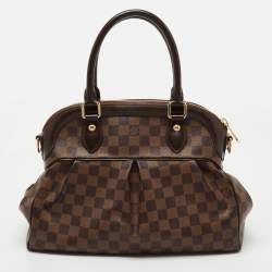 Pre Owned Louis Vuitton Damier Ebene Canvas Trevi PM Bag