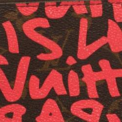 Pre Owned محفظة لوي فيتون غرافيتي ستيفين سبراوز خضراء إصدار محدود