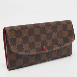 Louis Vuitton Damier Ebene Canvas Emilie Wallet