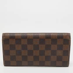 Louis Vuitton Damier Ebene Canvas Emilie Wallet