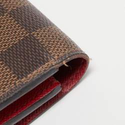 Louis Vuitton Damier Ebene Canvas Emilie Wallet