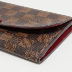 Louis Vuitton Damier Ebene Canvas Emilie Wallet