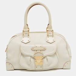 Authentic Louis Vuitton Montaigne GM Ivory Epi Leather Bowling Bag