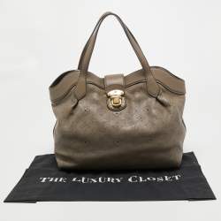 Louis Vuitton Taupe Monogram Mahina Leather Cirrus PM Bag