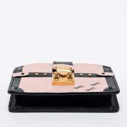 Louis Vuitton Rose Ballerine/Black Epi Leather Trunk Multicartes Wallet