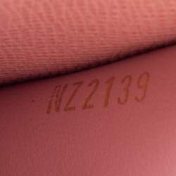 Louis Vuitton Rose Ballerine/Black Epi Leather Trunk Multicartes Wallet