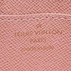 Louis Vuitton Rose Ballerine/Black Epi Leather Trunk Multicartes Wallet