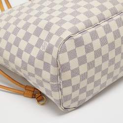 Louis Vuitton Damier Azur Canvas Neverfull MM Bag