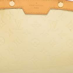 Pre Owned Louis Vuitton Citrine Monogram Vernis Brea MM Bag