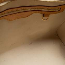 Pre Owned Louis Vuitton Citrine Monogram Vernis Brea MM Bag