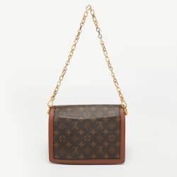 Pre Owned Louis Vuitton Monogram/Monogram Reverse Canvas Dauphine MM Bag