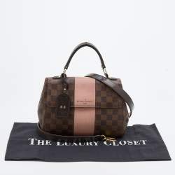 Pre Owned Louis Vuitton Magnolia Damier Ebene Canvas Bond Street BB Bag
