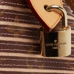 Pre Owned Louis Vuitton Peche Monogram Canvas and Leather Limited Edition Eden Speedy 30 Bag