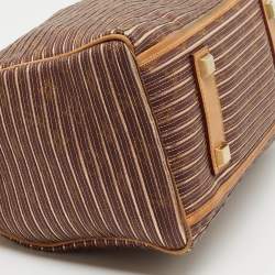 Pre Owned Louis Vuitton Peche Monogram Canvas and Leather Limited Edition Eden Speedy 30 Bag