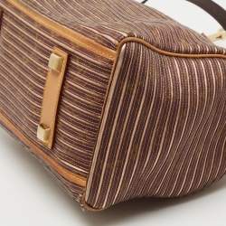 Pre Owned Louis Vuitton Peche Monogram Canvas and Leather Limited Edition Eden Speedy 30 Bag