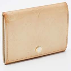 Louis Vuitton Perle Monogram Vernis Flap Card Case