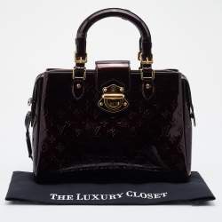 Pre Owned Louis Vuitton Amarante Monogram Vernis Melrose Avenue Bag