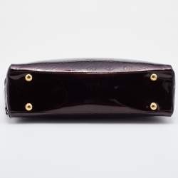 Pre Owned Louis Vuitton Amarante Monogram Vernis Melrose Avenue Bag