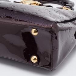 Pre Owned Louis Vuitton Amarante Monogram Vernis Melrose Avenue Bag