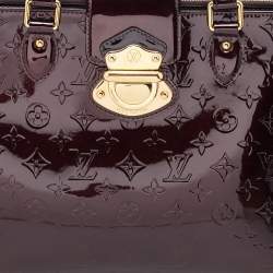 Pre Owned Louis Vuitton Amarante Monogram Vernis Melrose Avenue Bag
